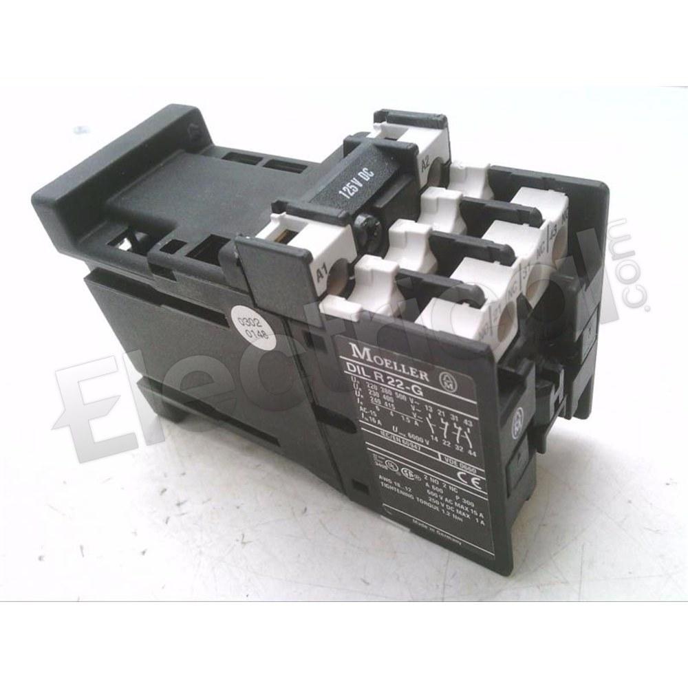 Eaton Contactor And Motor Starter Auxiliary DILR22-G-125VDC