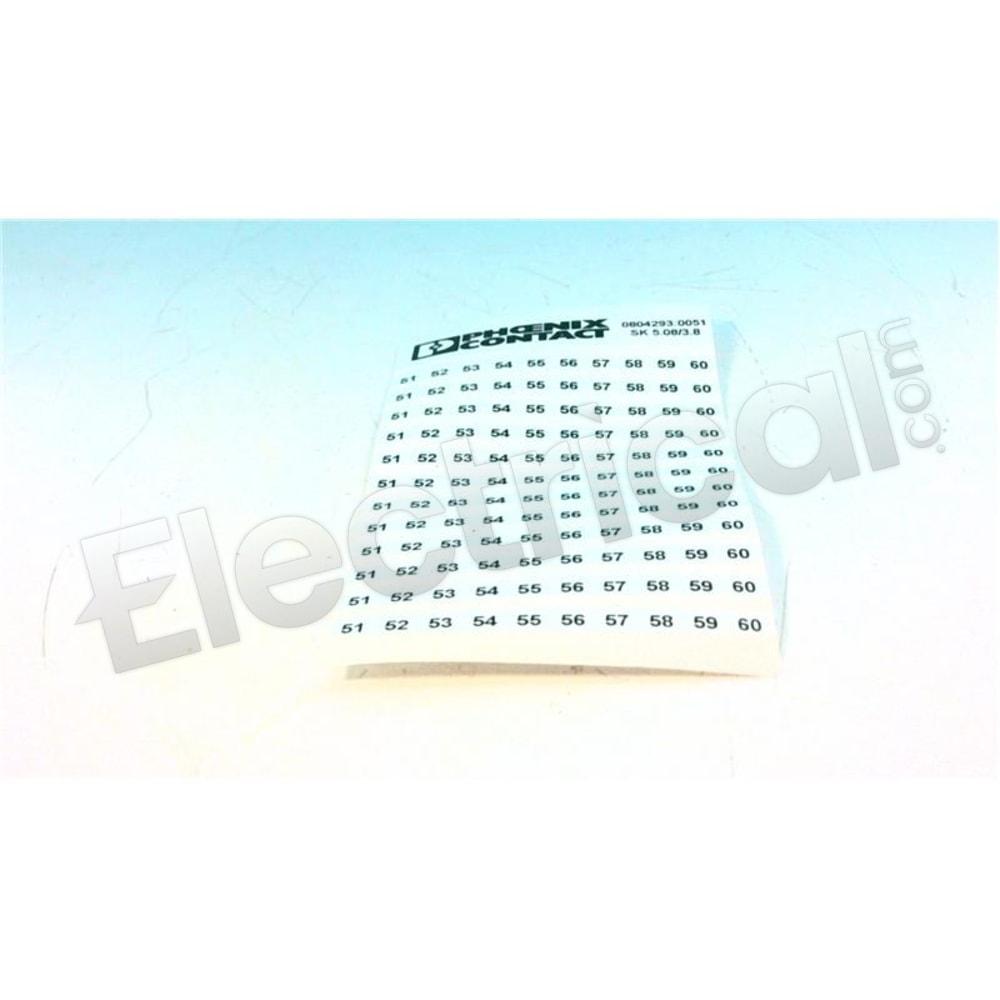 SK  5,08/3,8:FORTL.ZAHLEN 51-60